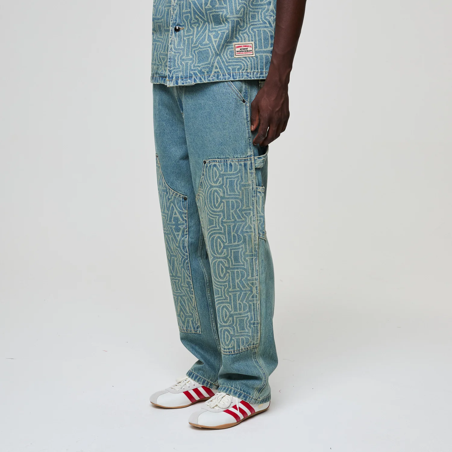 BERKELEY MONOGRAM DENIM JEANS - Image 3