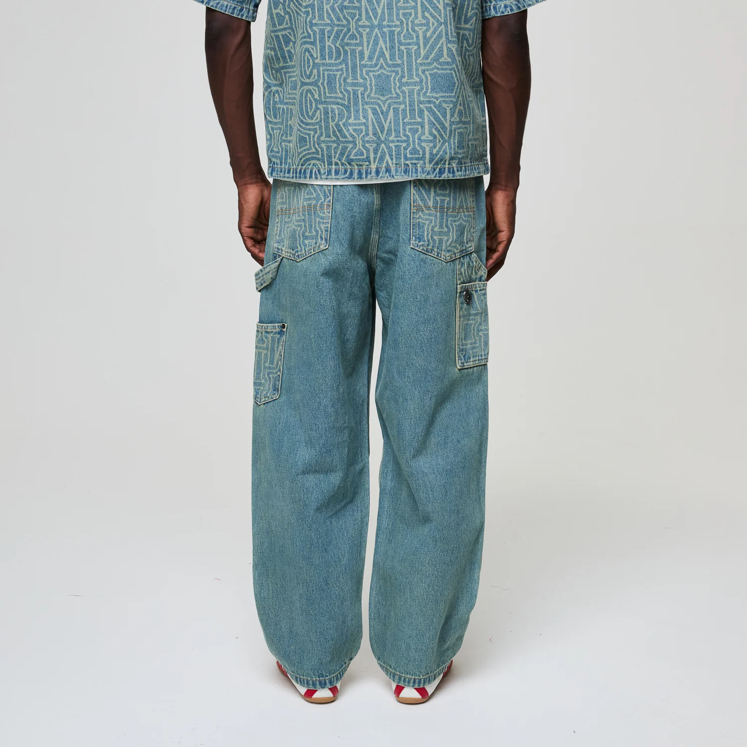 BERKELEY MONOGRAM DENIM JEANS - Image 4