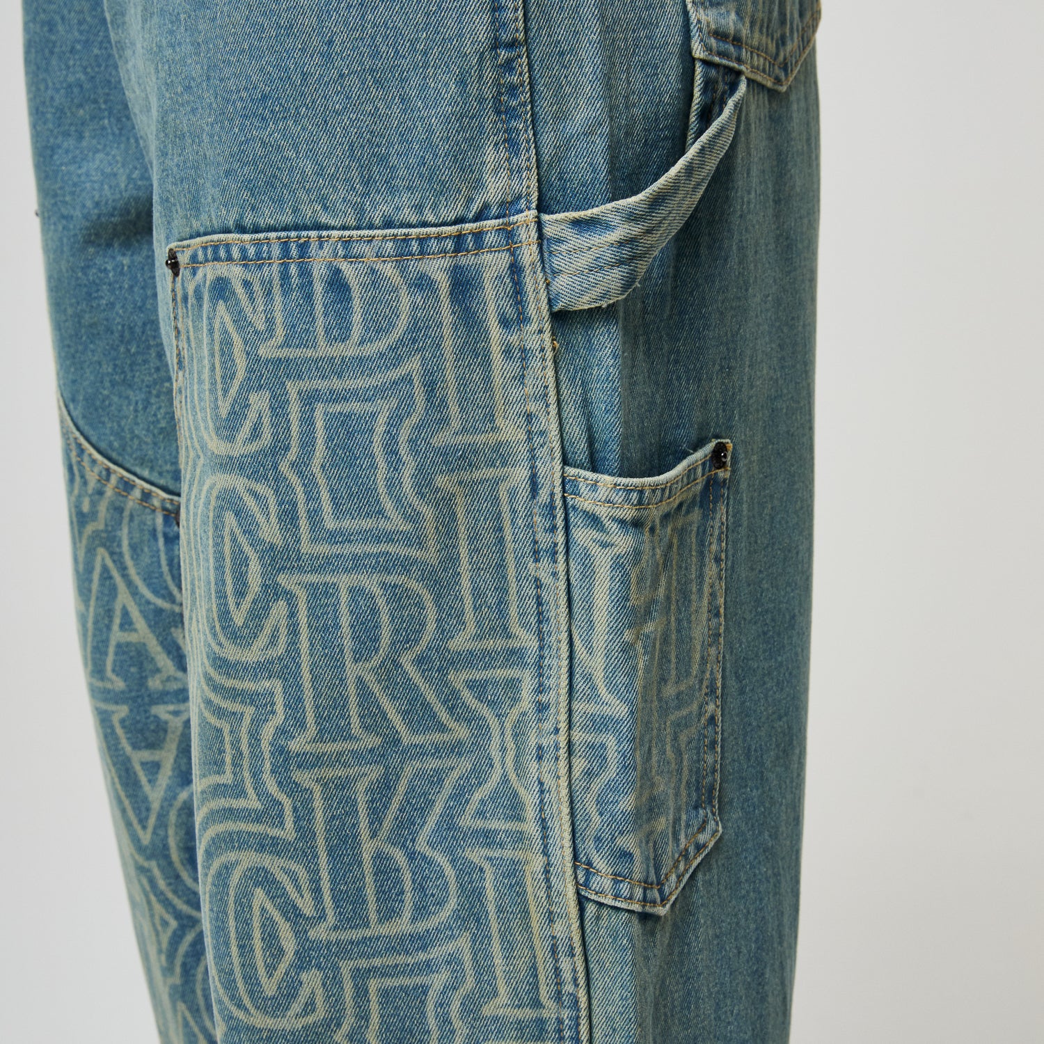 BERKELEY MONOGRAM DENIM JEANS - Image 6