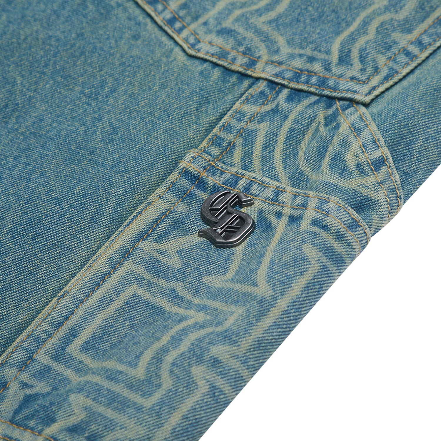 BERKELEY MONOGRAM DENIM JEANS - Image 8