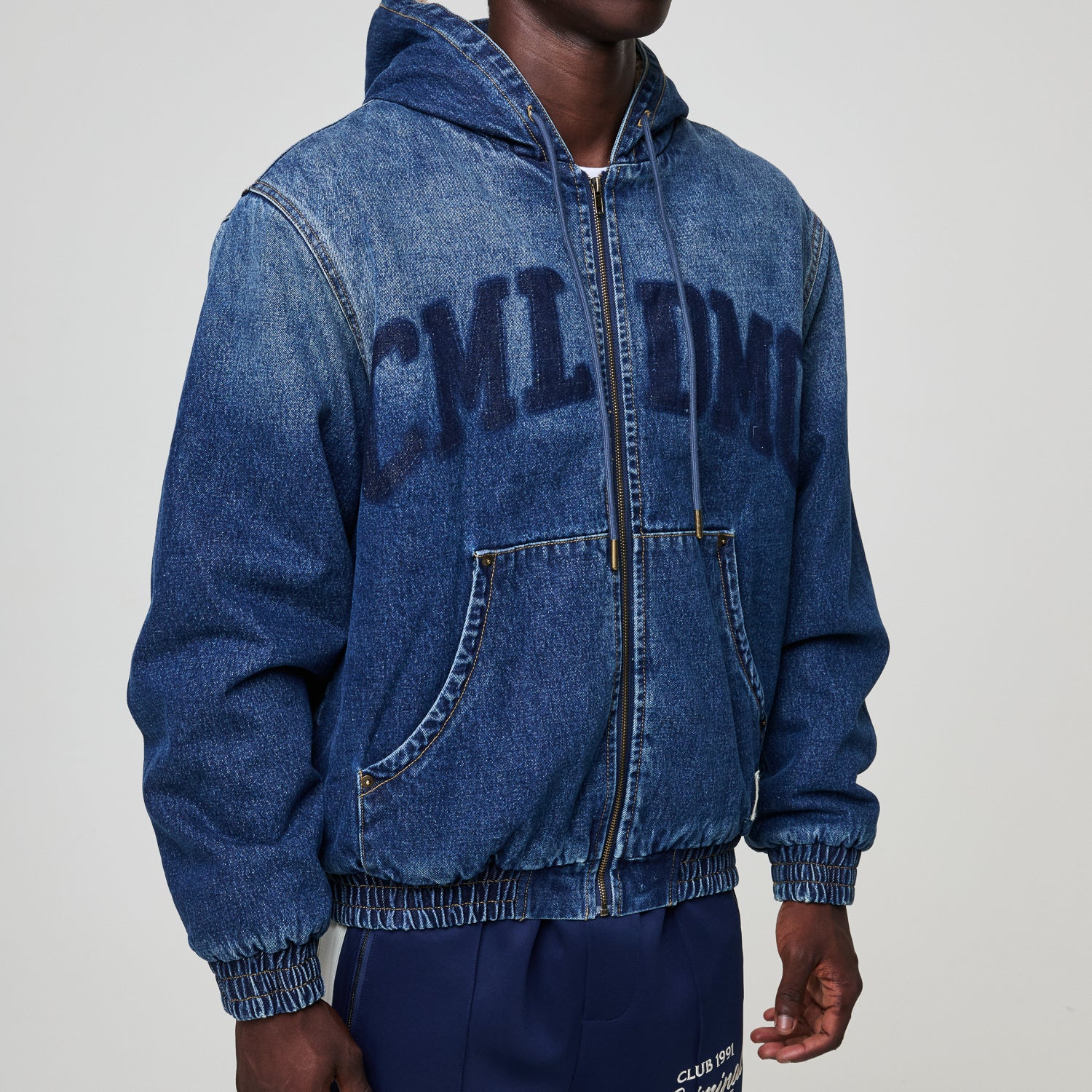 DAVIES DENIM SHERPA HOODED JACKET - Image 10