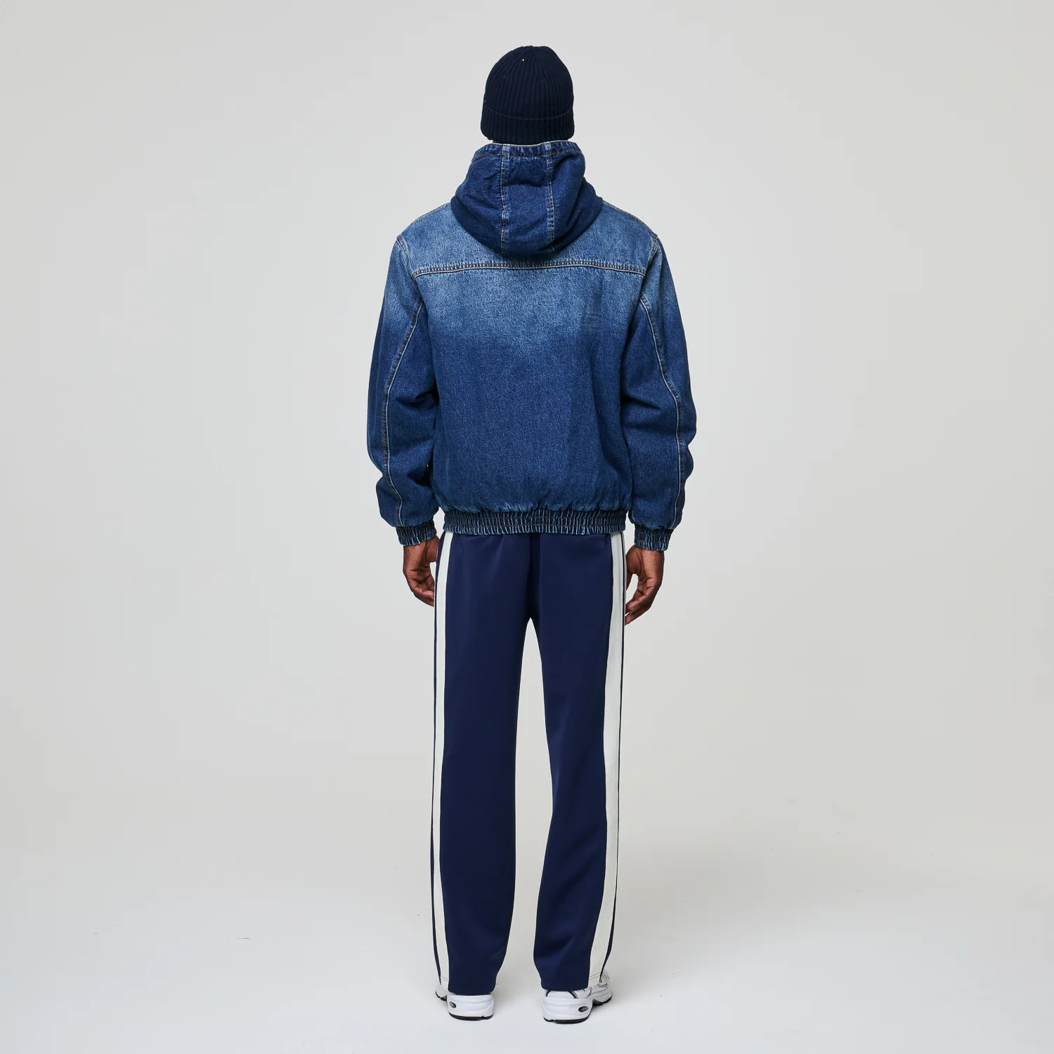 DAVIES DENIM SHERPA HOODED JACKET - Image 4
