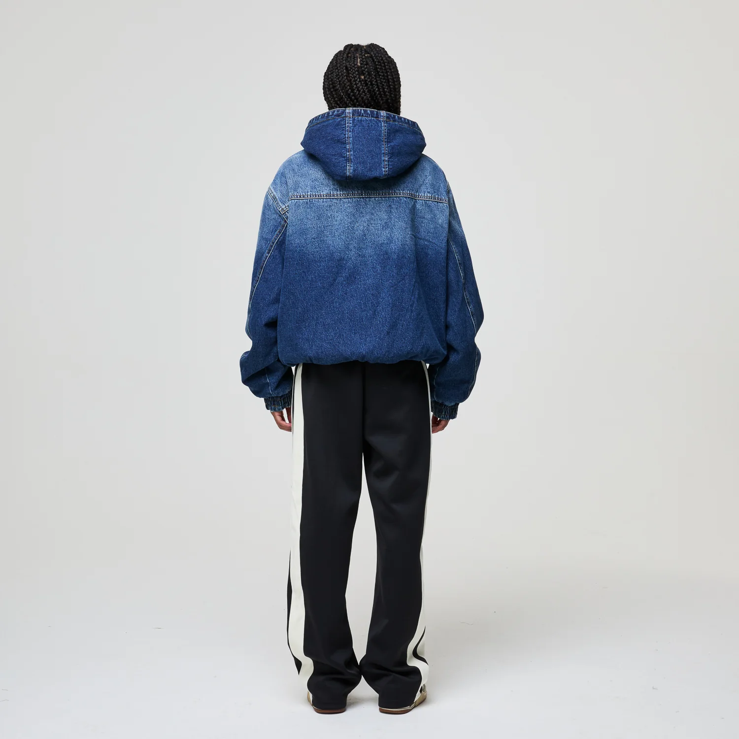 DAVIES DENIM SHERPA HOODED JACKET - Image 7