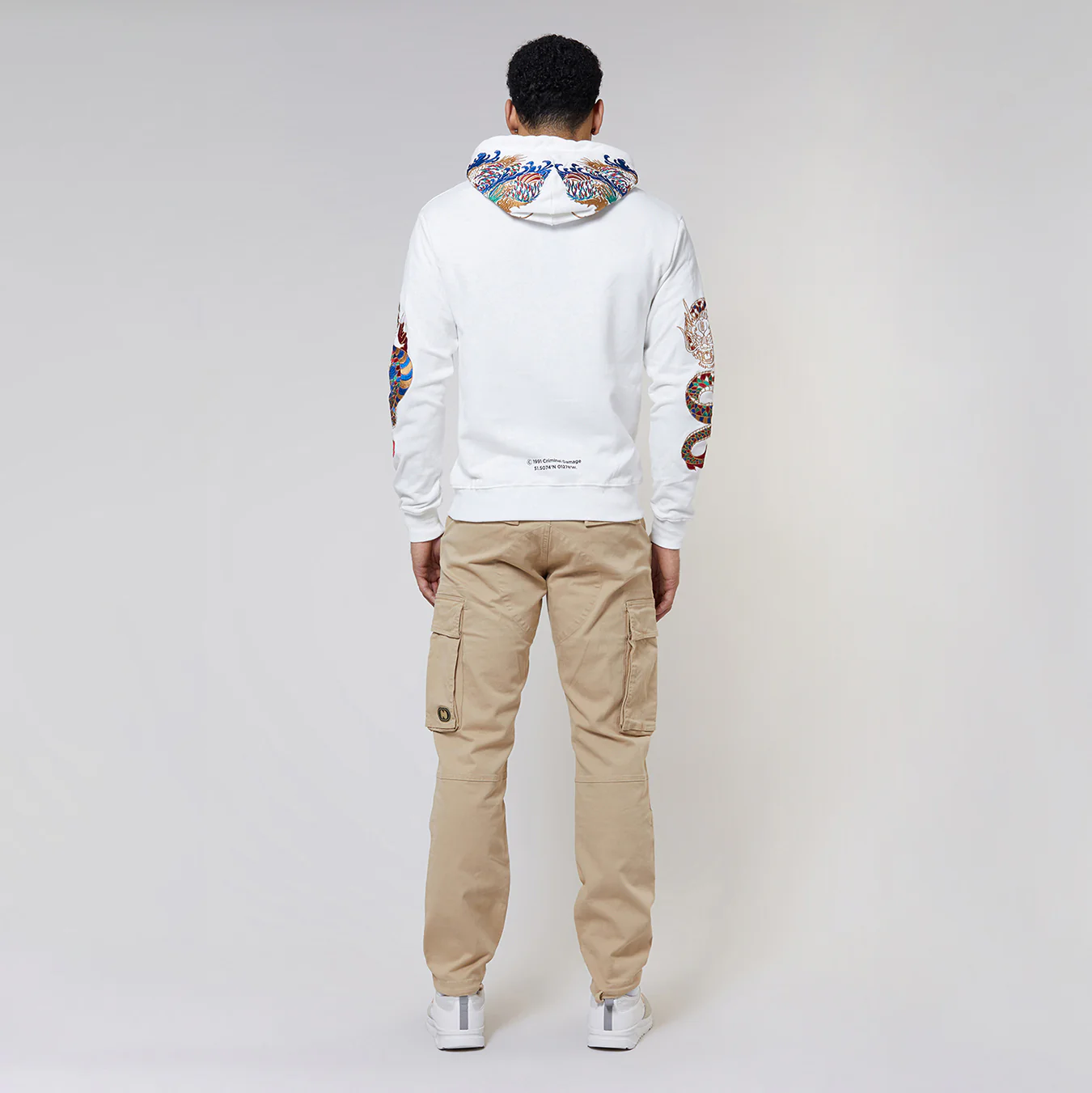 GOLD DRAGON EMBROIDERY HOODIE - Image 3
