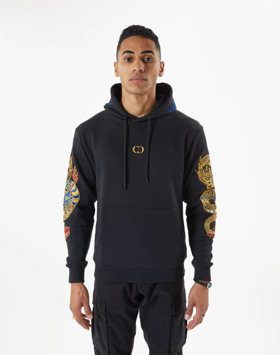 GOLD DRAGON EMBROIDERY HOODIE - Image 5