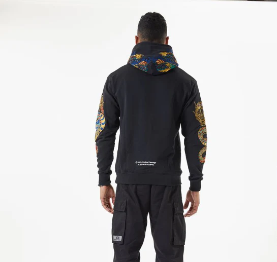 GOLD DRAGON EMBROIDERY HOODIE - Image 6