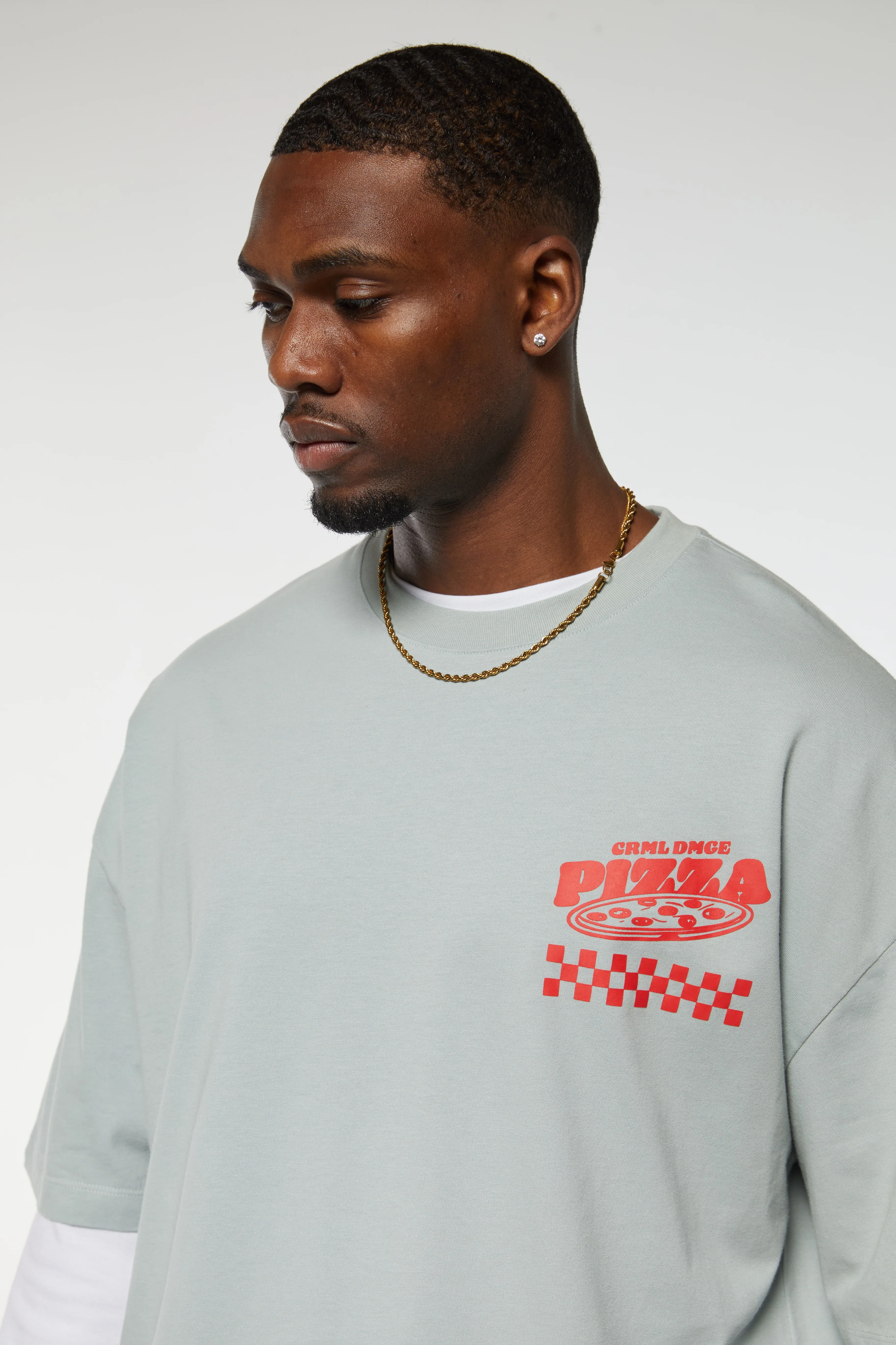 DAMAGE PIZZA T-SHIRT - Image 2