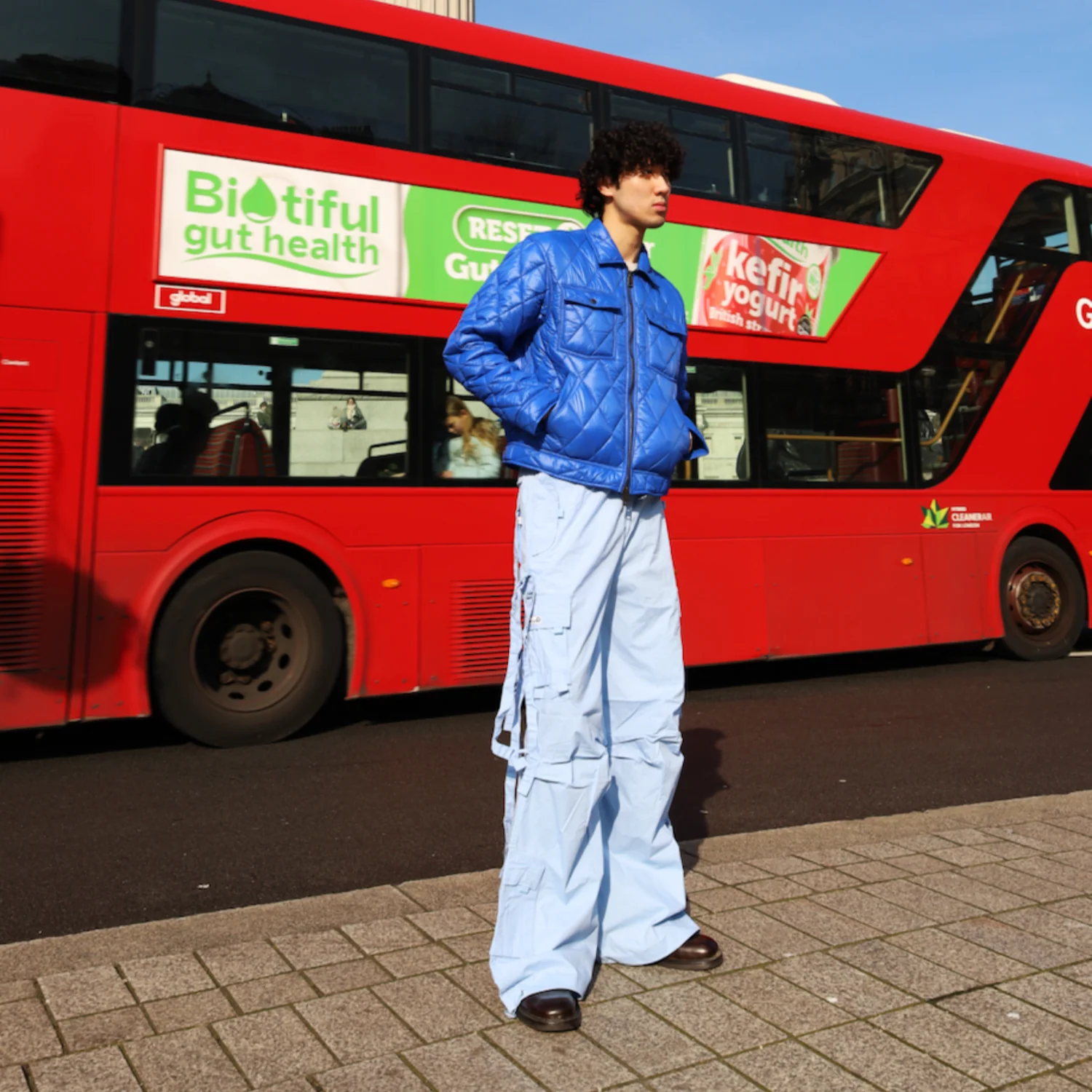 MENS SKY BLUE CARNABY TROUSERS - Image 3