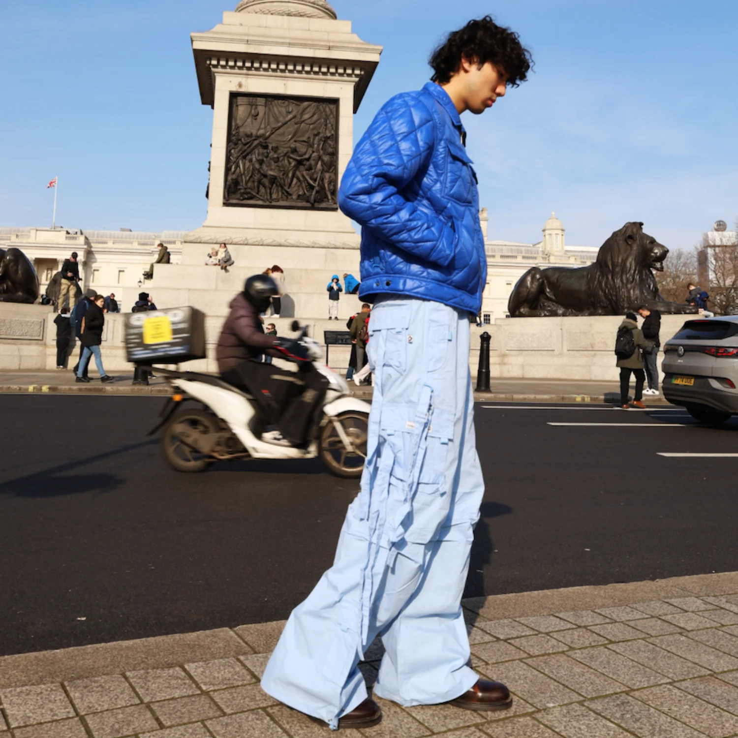 MENS SKY BLUE CARNABY TROUSERS - Image 4