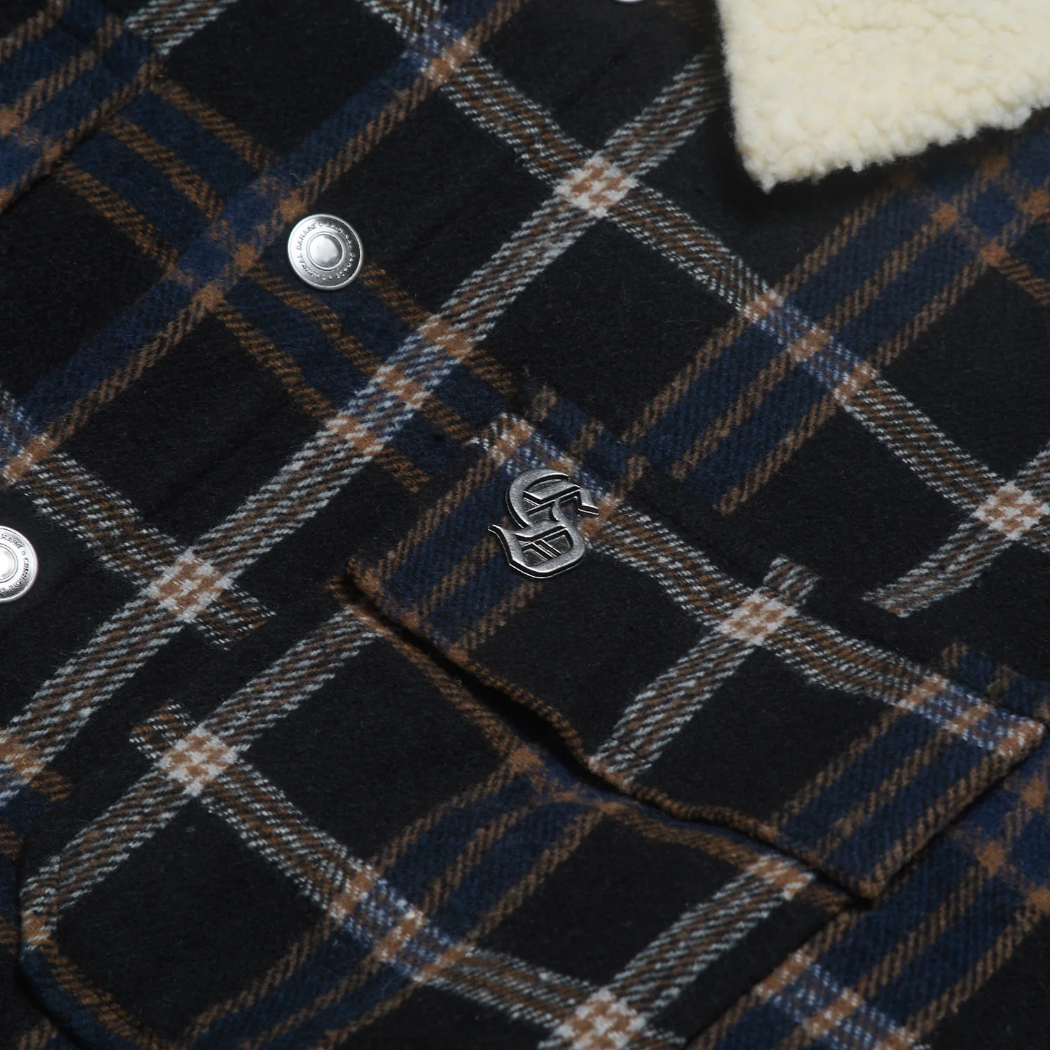 RICHMOND CHECK SHERPA SHIRT JACKET - Image 12