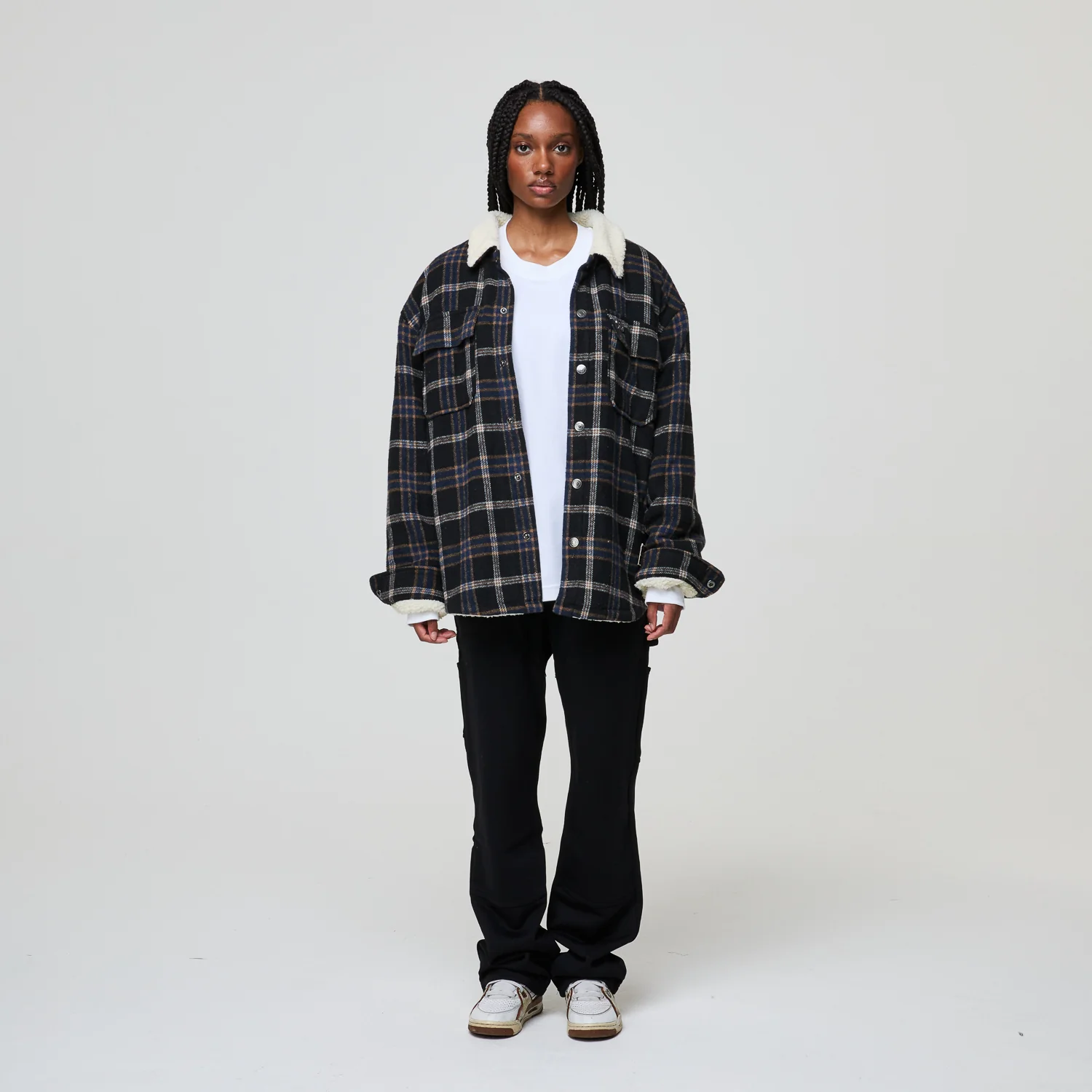 RICHMOND CHECK SHERPA SHIRT JACKET - Image 5