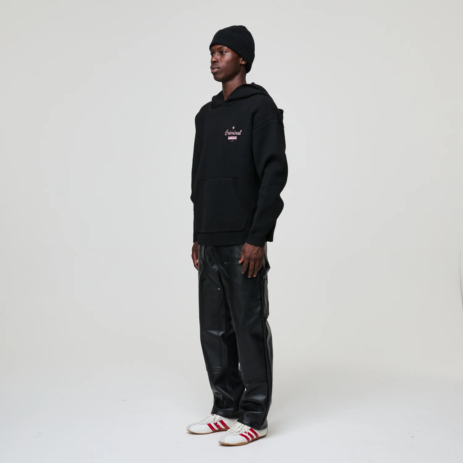 STRIPTEASE KNITTED HOODIE - Image 3