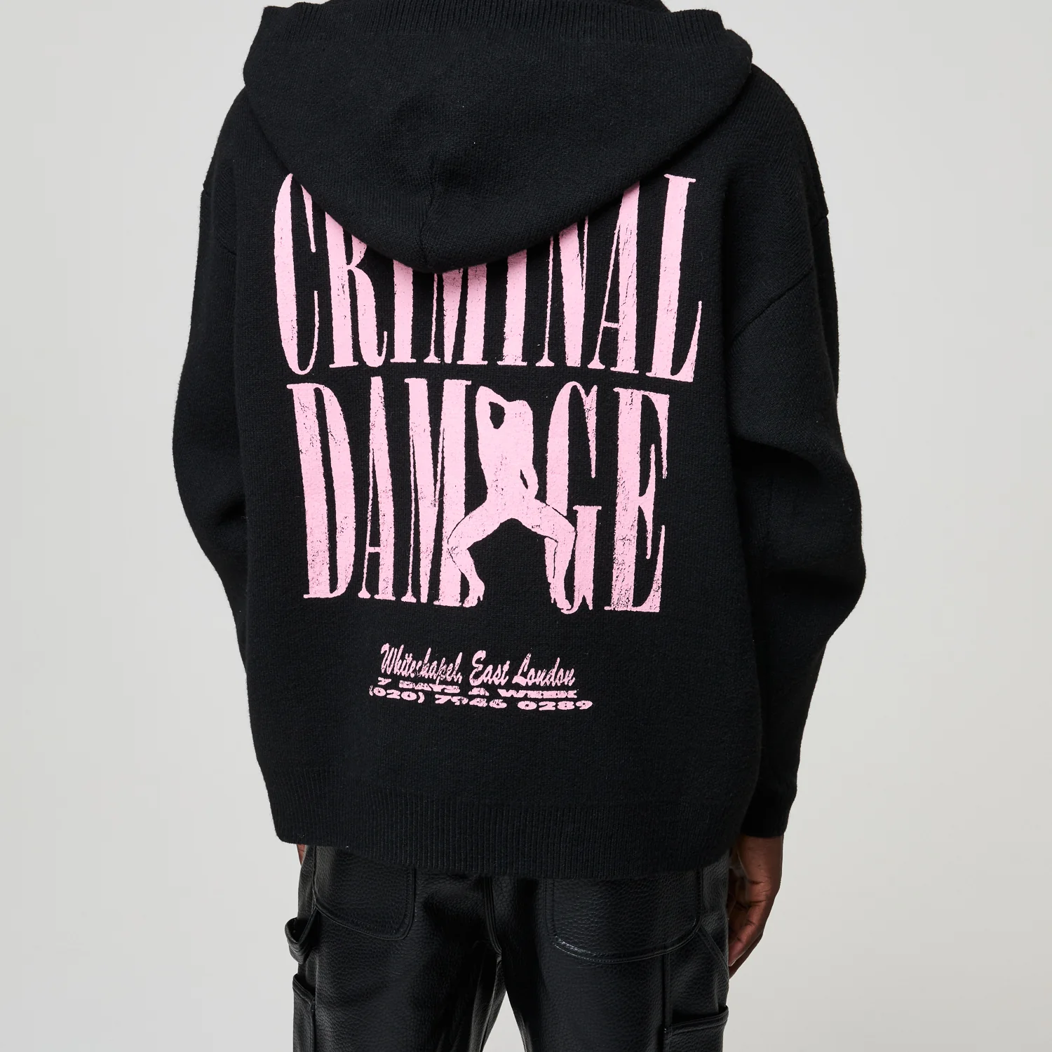 STRIPTEASE KNITTED HOODIE - Image 6