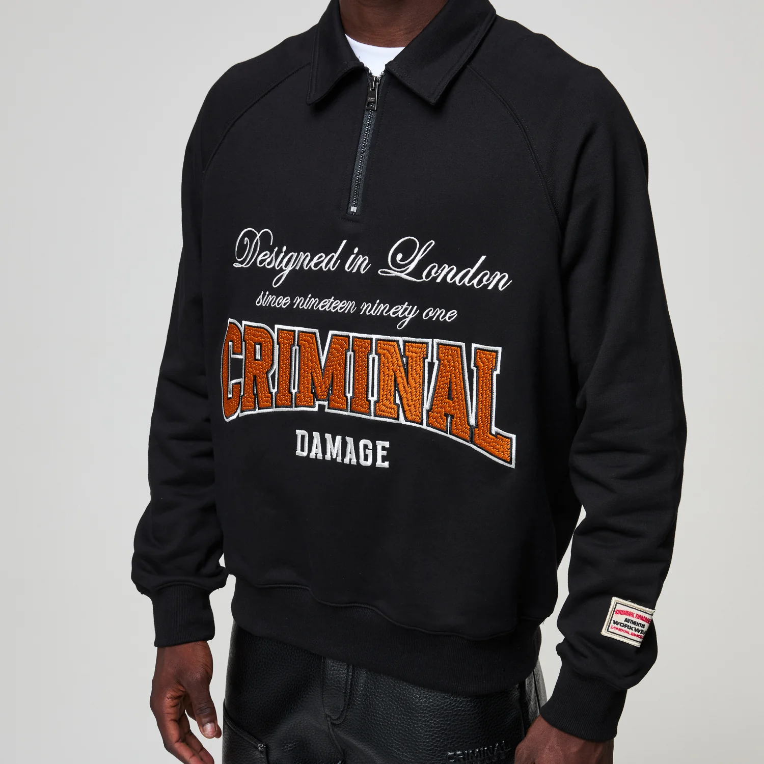 TWO LIVES HALF ZIP SWEATSHIRT - Image 9
