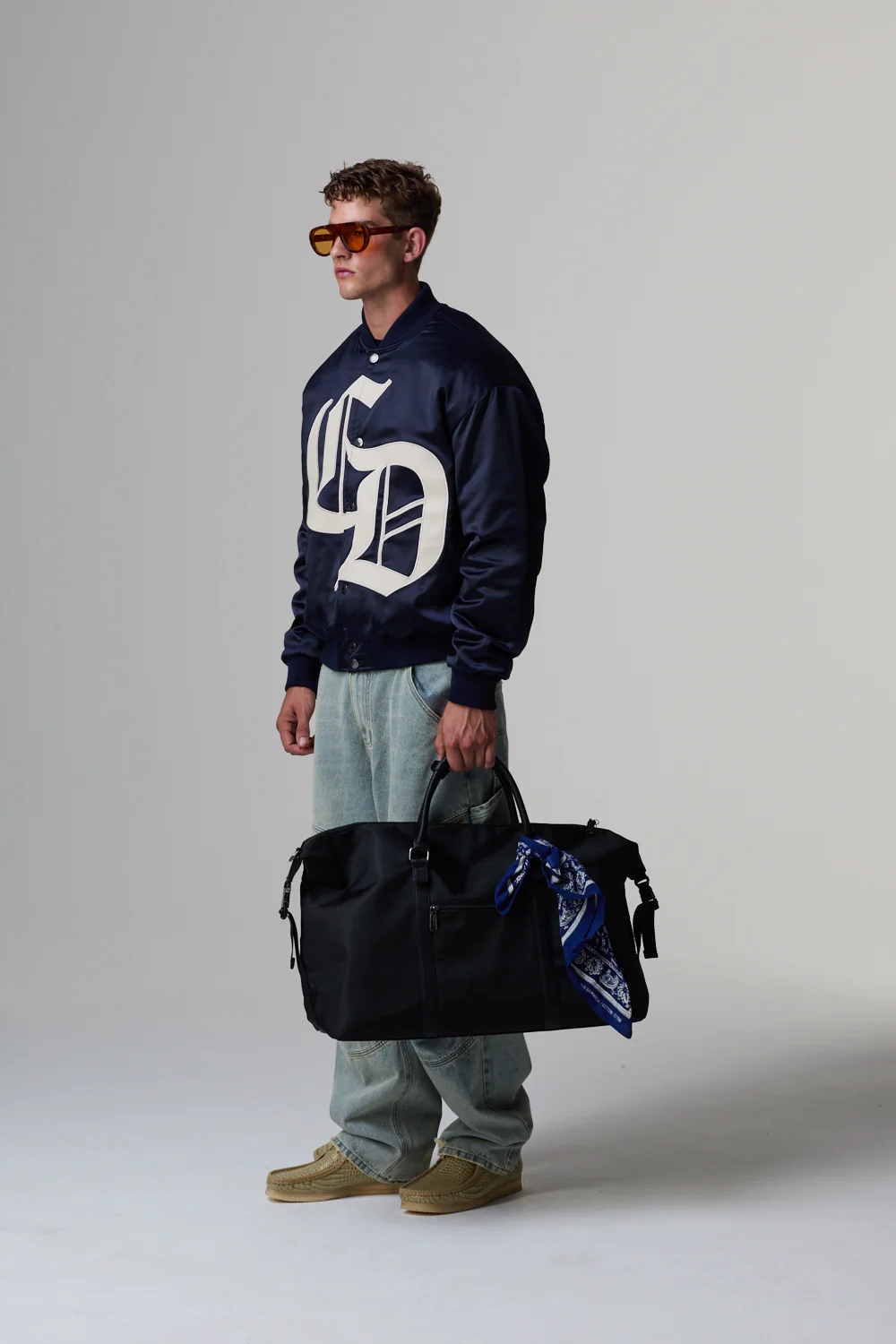 XL LOGO SATIN BOMBER JACKET - Image 3